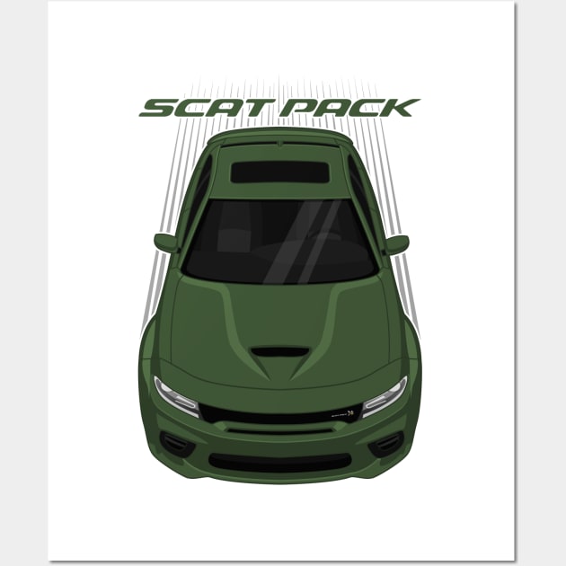 Dodge Charger Scat Pack Widebody - F8 Green Wall Art by V8social